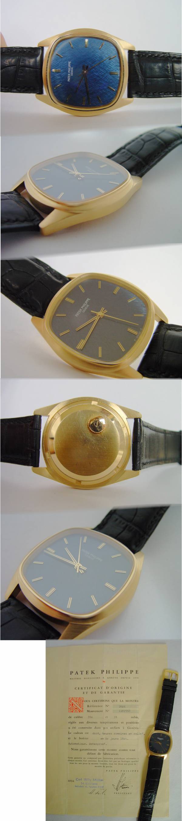 Patek Philippe 3585 Backwinder Kaliber 350 Gelbgold